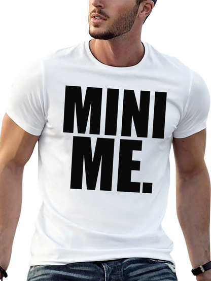 Mini Me Graphic T-Shirt - Black Crew Neck