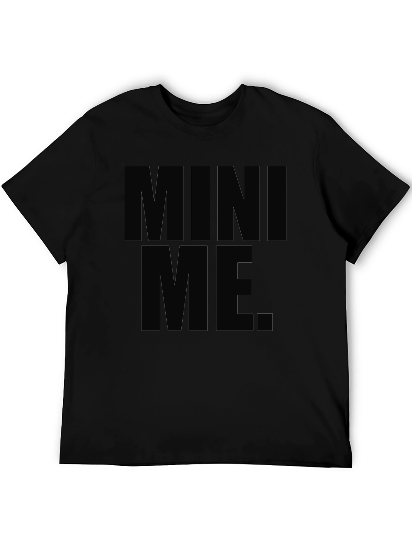 Mini Me Graphic T-Shirt - Black Crew Neck