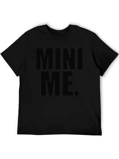 Mini Me Graphic T-Shirt - Black Crew Neck