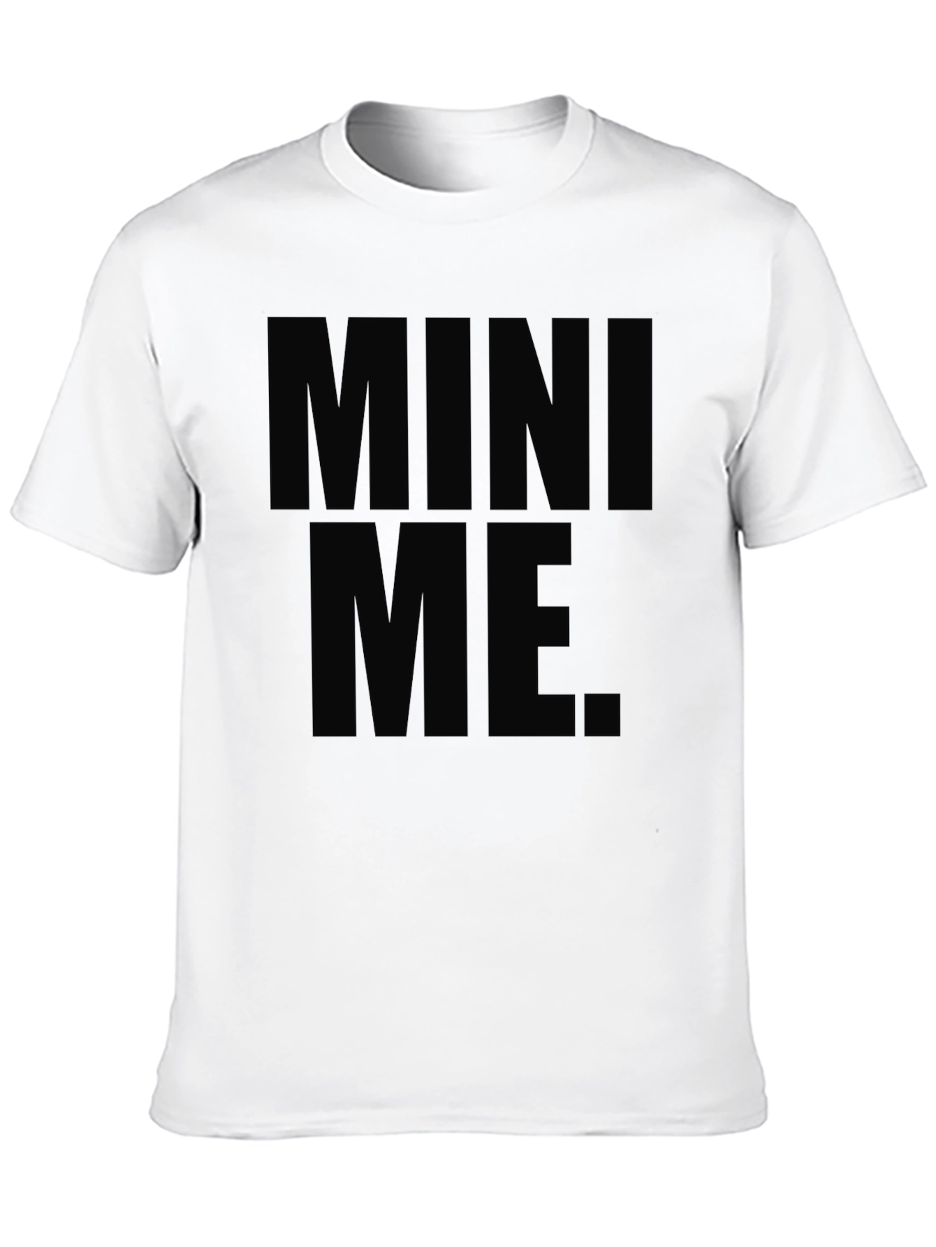 Mini Me Graphic T-Shirt - Black Crew Neck
