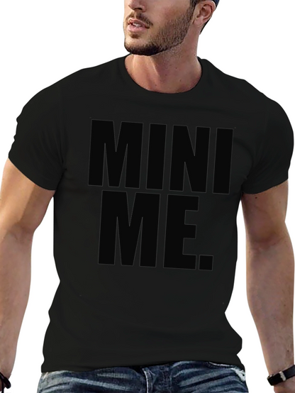 Mini Me Graphic T-Shirt - Black Crew Neck