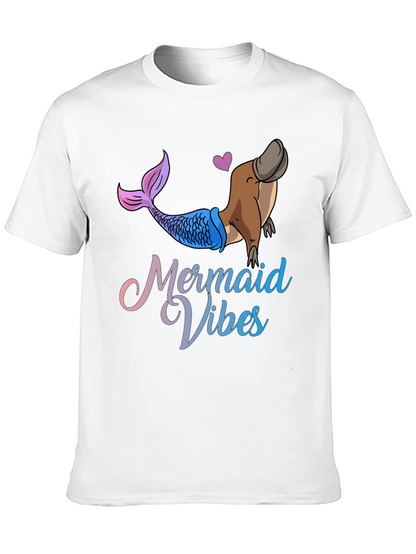 Mermaid Vibes Platypus Graphic T-Shirt