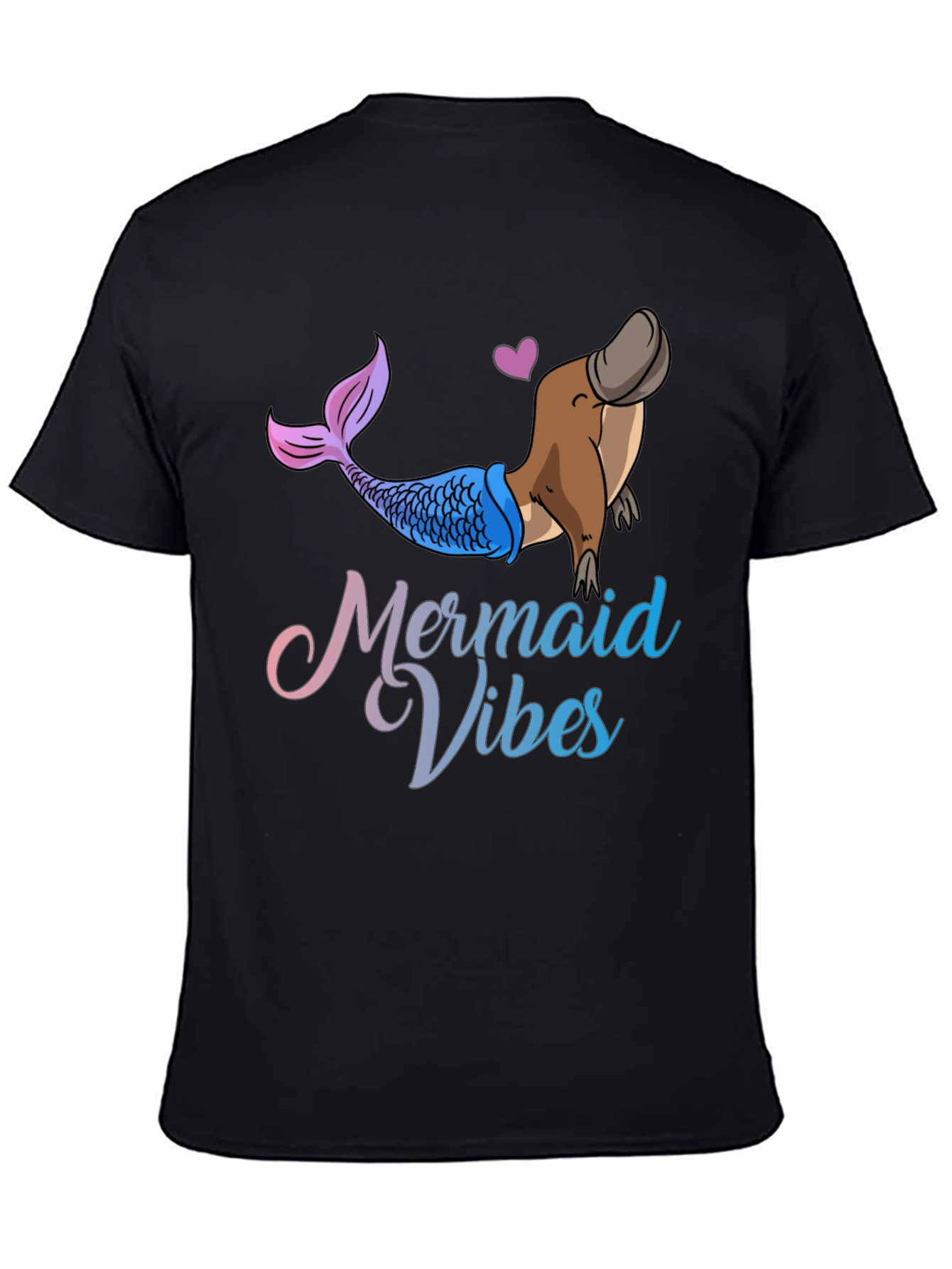 Mermaid Vibes Platypus Graphic T-Shirt