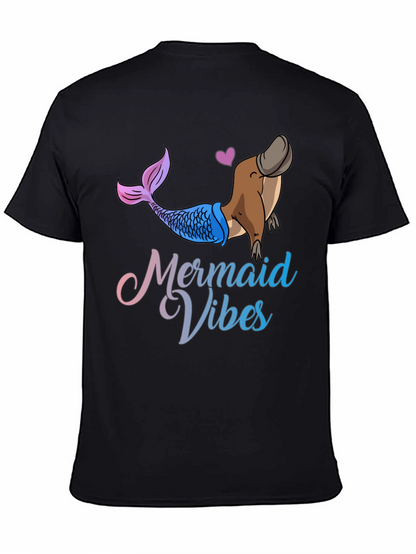 Mermaid Vibes Platypus Graphic T-Shirt