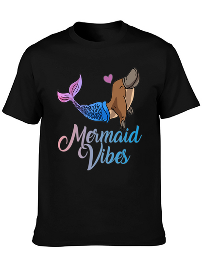 Mermaid Vibes Platypus Graphic T-Shirt