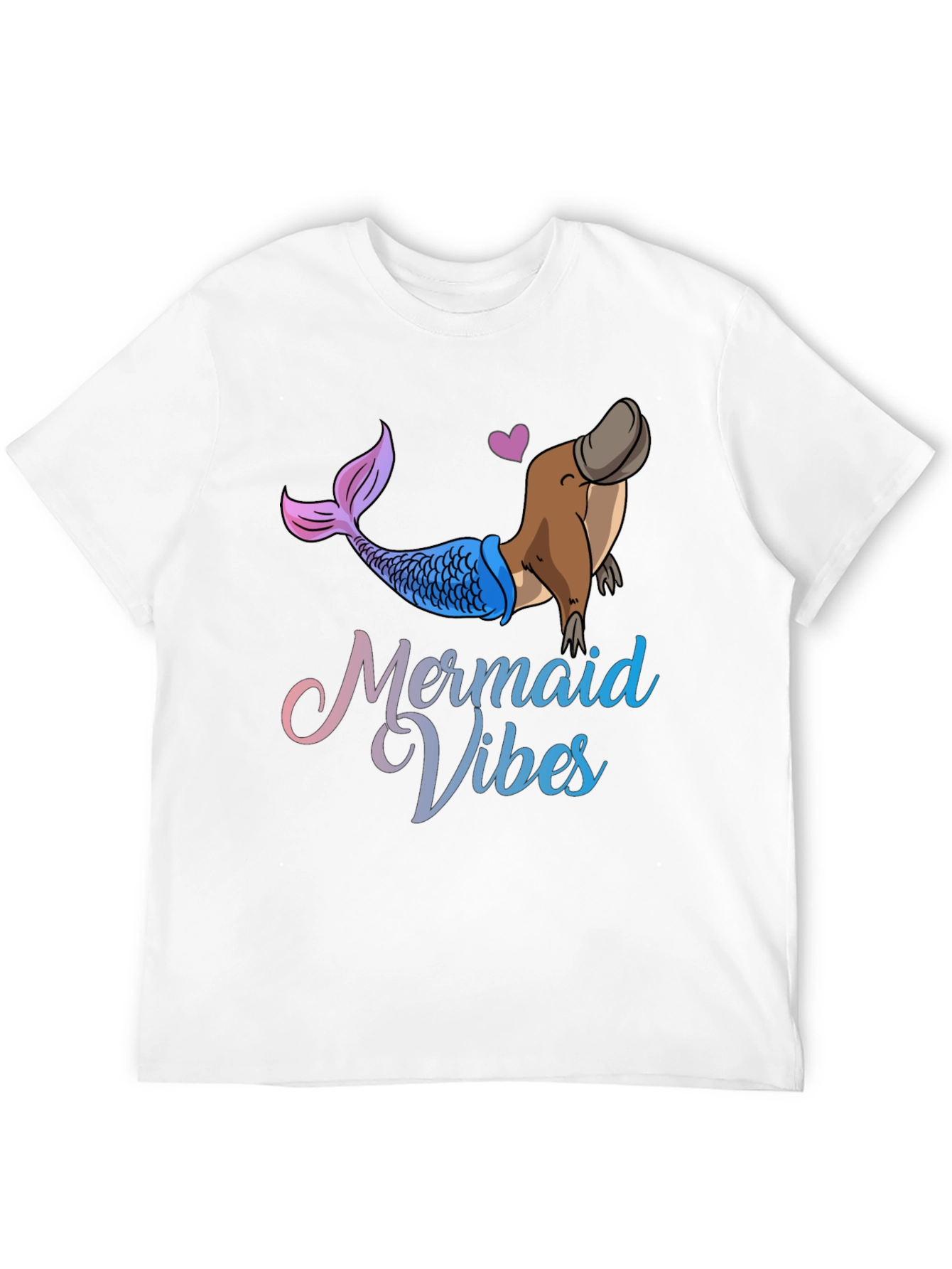 Mermaid Vibes Platypus Graphic T-Shirt