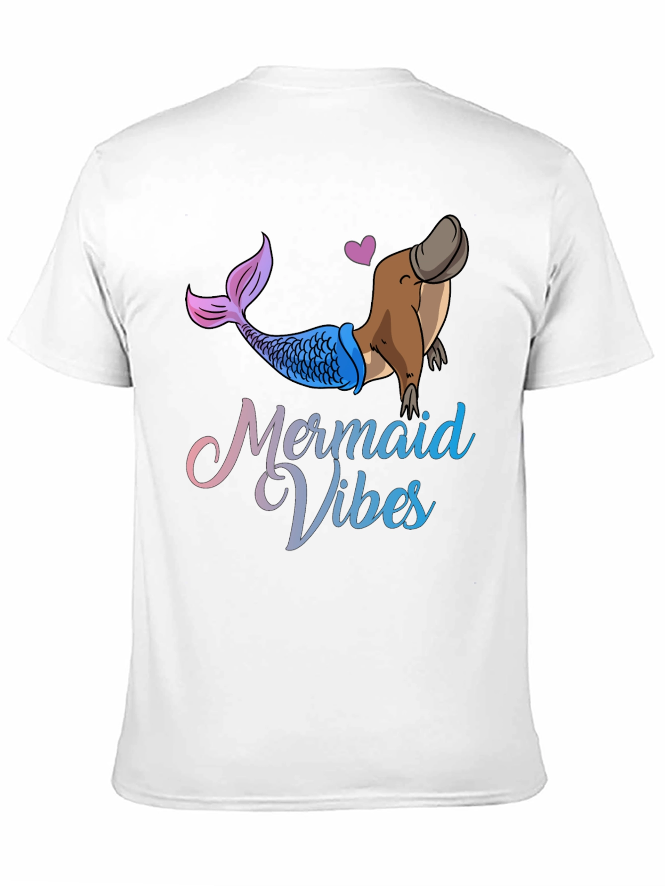 Mermaid Vibes Platypus Graphic T-Shirt