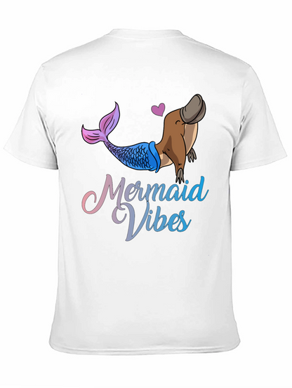 Mermaid Vibes Platypus Graphic T-Shirt