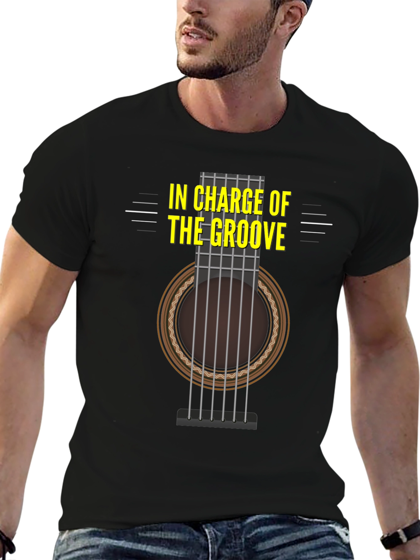 In Charge of The Groove Guitar Graphic Tee