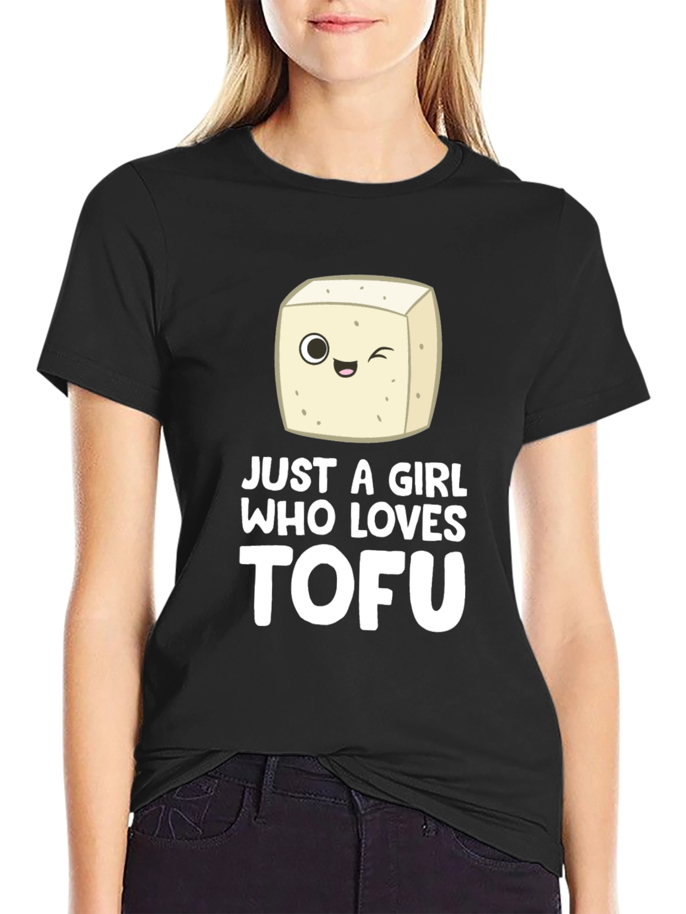 Just a Girl Who Loves Tofu - Graphic T-Shirt