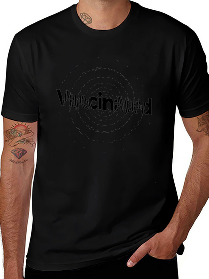 Vaccinated Black T-Shirt - Stylish Statement Tee