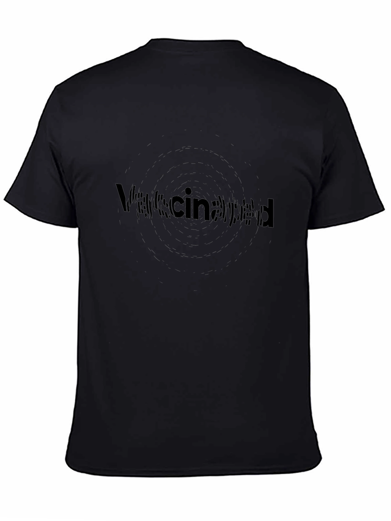 Vaccinated Black T-Shirt - Stylish Statement Tee