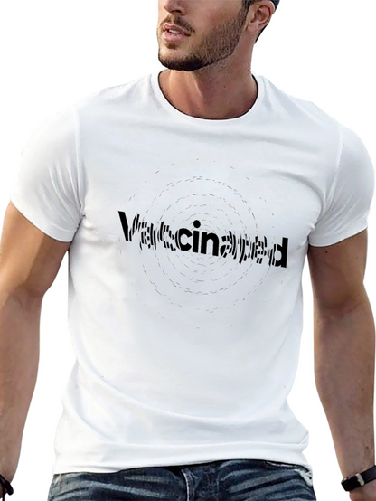 Vaccinated Black T-Shirt - Stylish Statement Tee