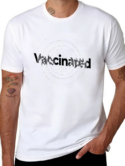 Vaccinated Black T-Shirt - Stylish Statement Tee