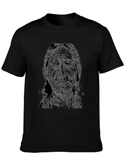 Native American Graphic Print Mens T-Shirt