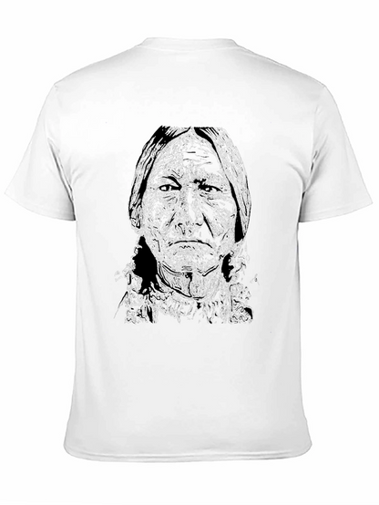 Native American Graphic Print Mens T-Shirt