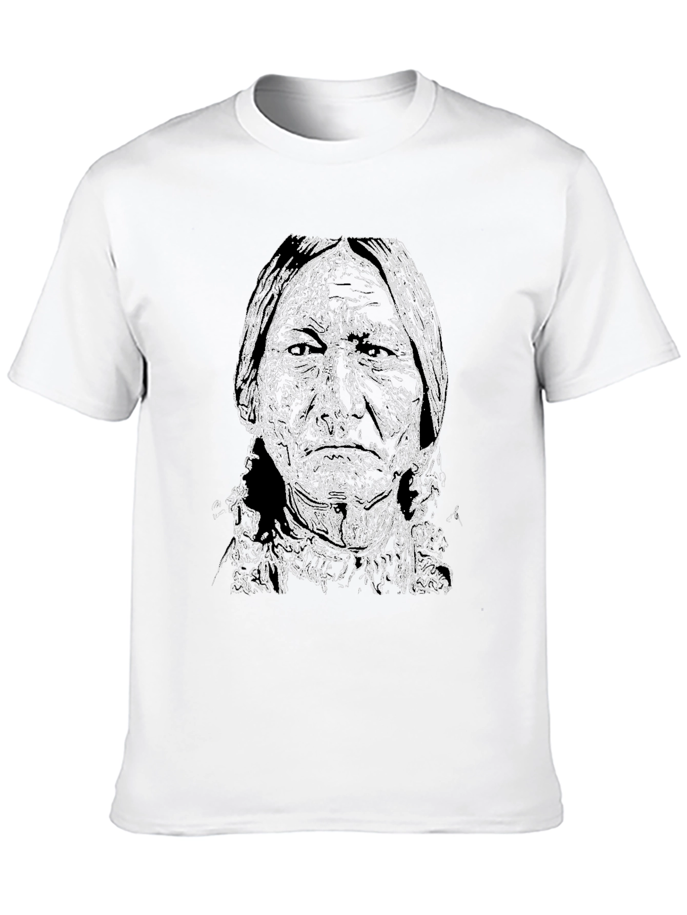 Native American Graphic Print Mens T-Shirt