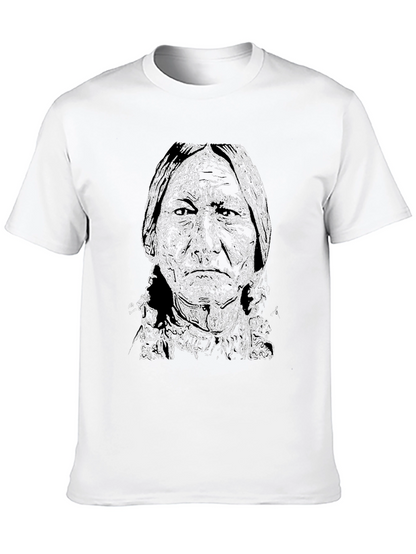 Native American Graphic Print Mens T-Shirt