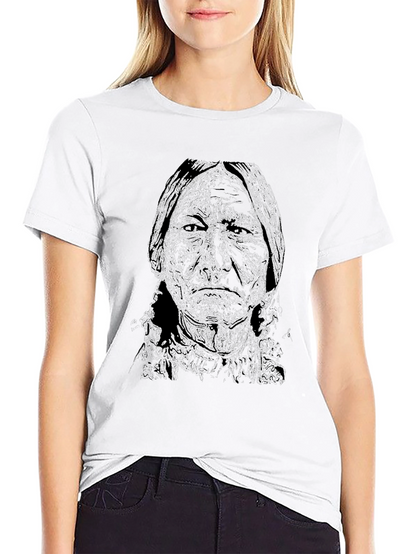Native American Graphic Print Mens T-Shirt