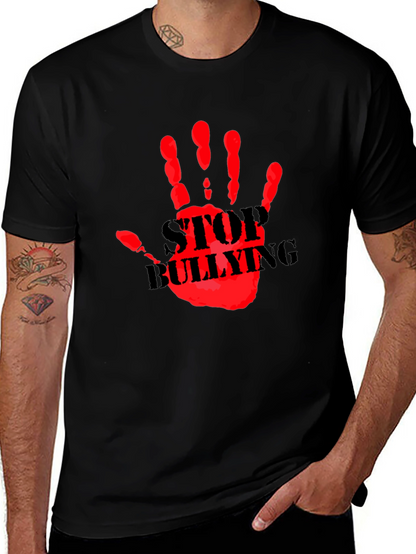 Stop Bullying Graphic Print T-Shirt