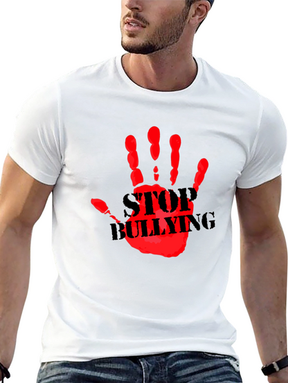 Stop Bullying Graphic Print T-Shirt