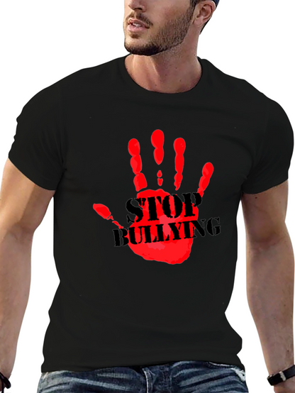 Stop Bullying Graphic Print T-Shirt