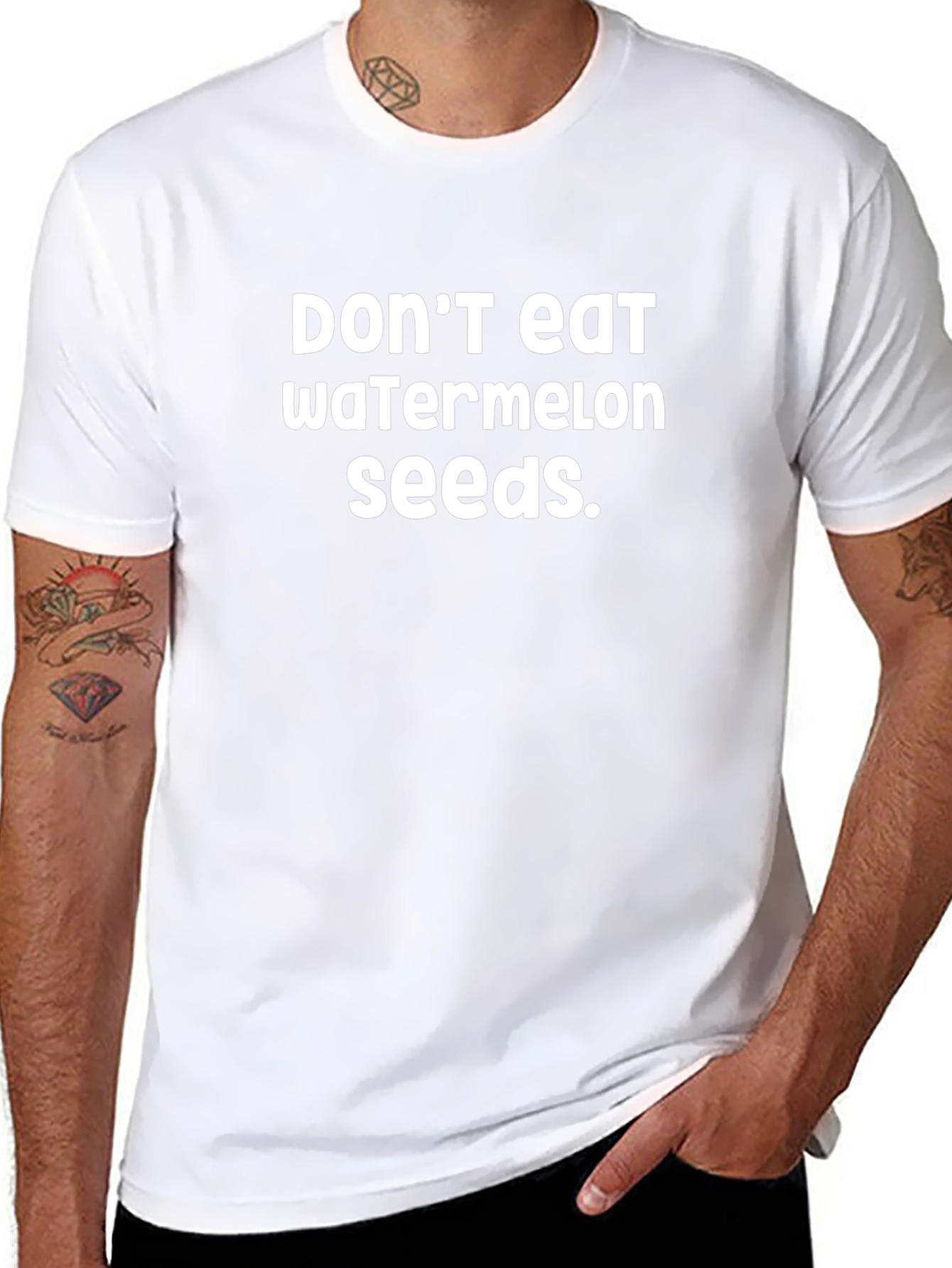 Dont Eat Watermelon Seeds T-Shirt - Funny Novelty Tee
