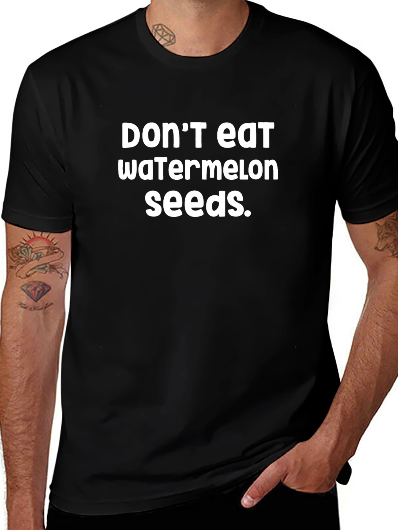 Dont Eat Watermelon Seeds T-Shirt - Funny Novelty Tee