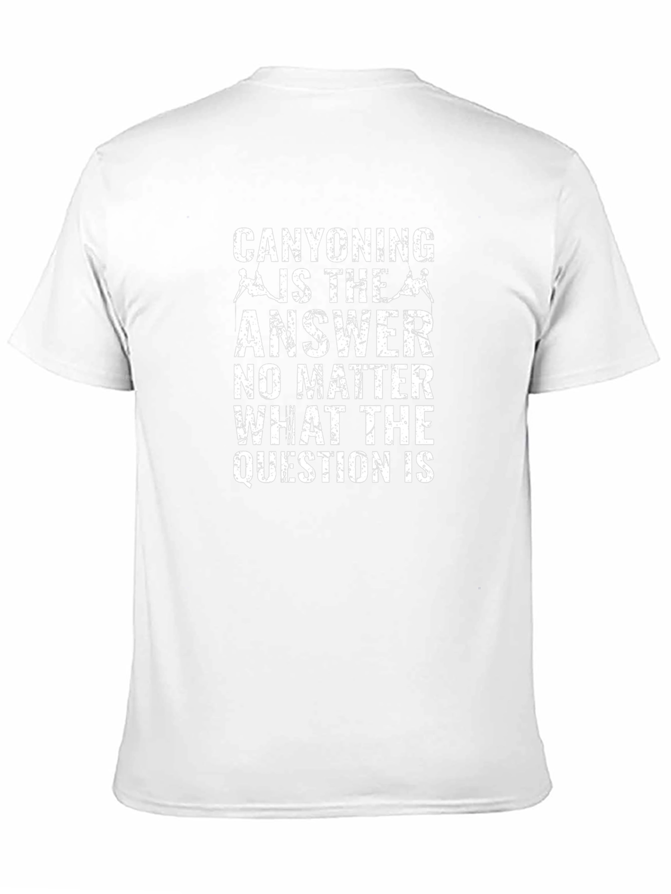 Canyoning Is The Answer Black Graphic T-Shirt
