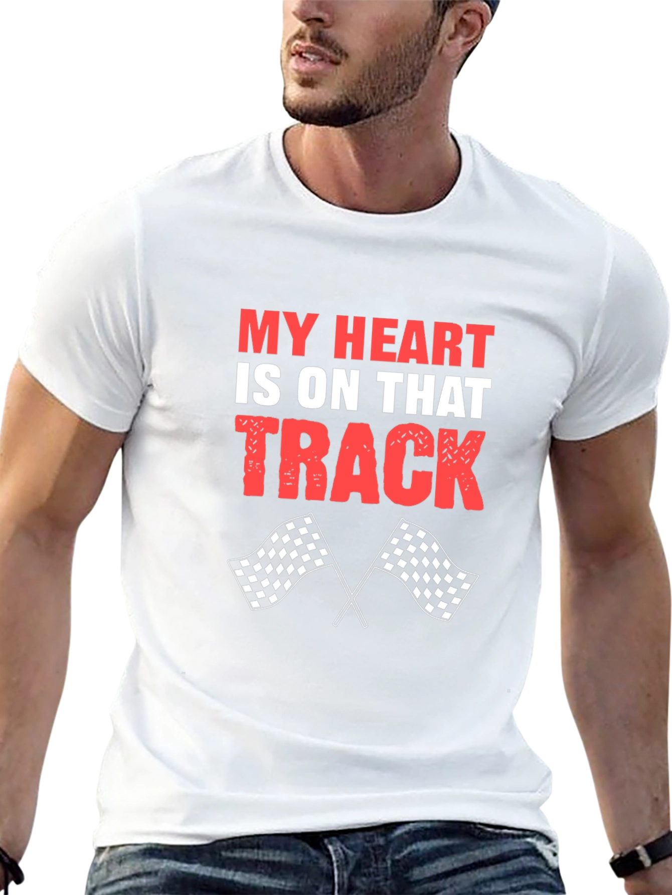 My Heart Is On That Track Racing T-Shirt
