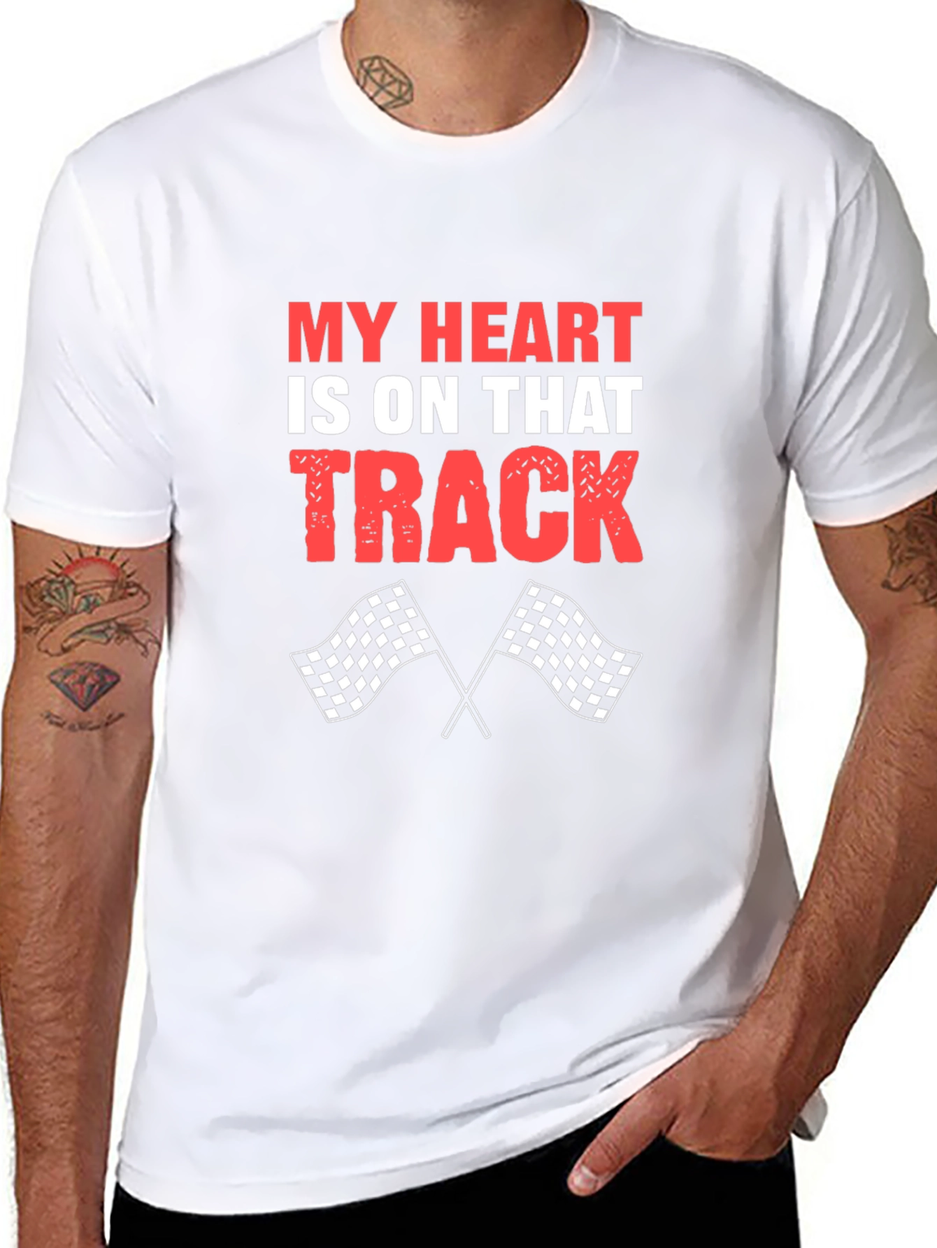 My Heart Is On That Track Racing T-Shirt