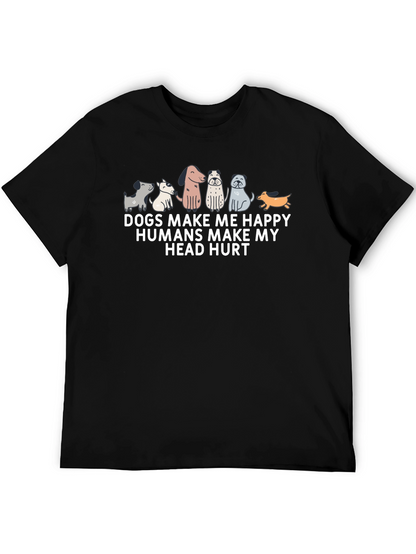 Dogs Make Me Happy T-Shirt