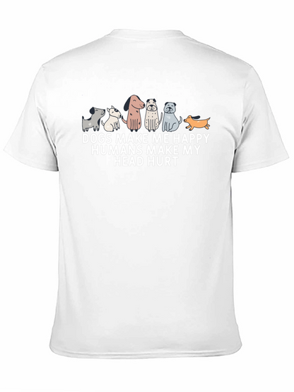 Dogs Make Me Happy T-Shirt