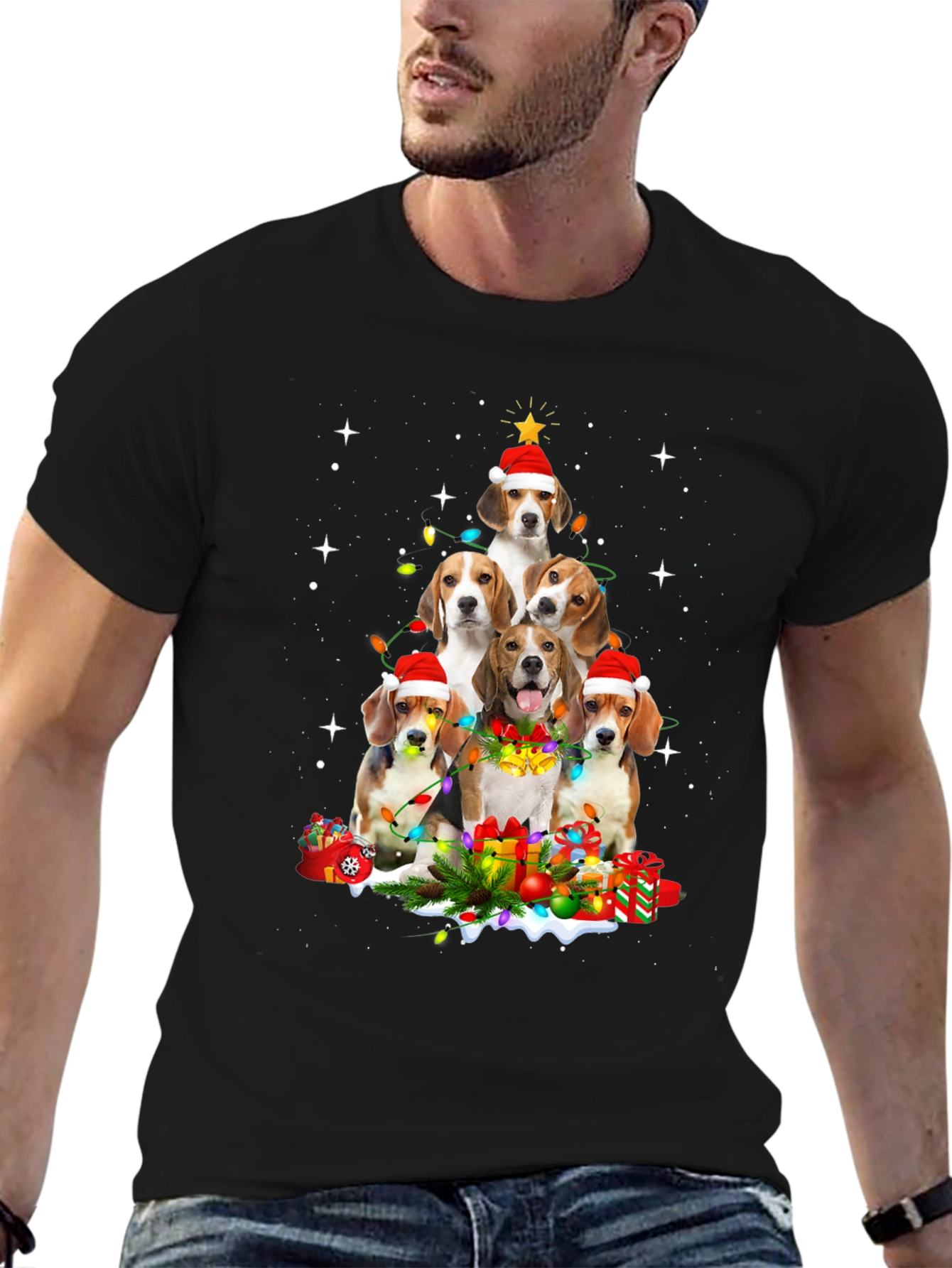 Beagle Christmas Tree T-Shirt