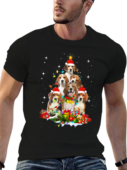 Beagle Christmas Tree T-Shirt