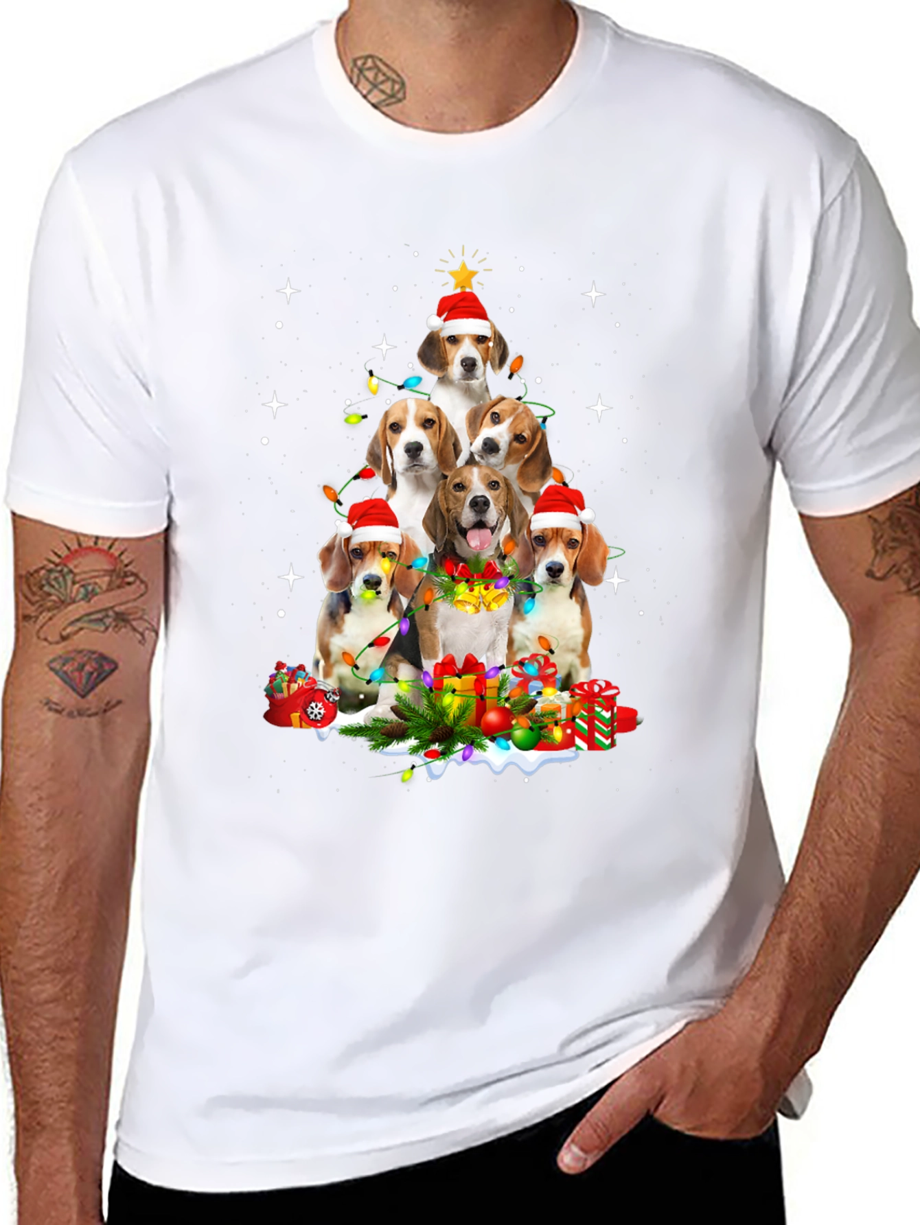 Beagle Christmas Tree T-Shirt