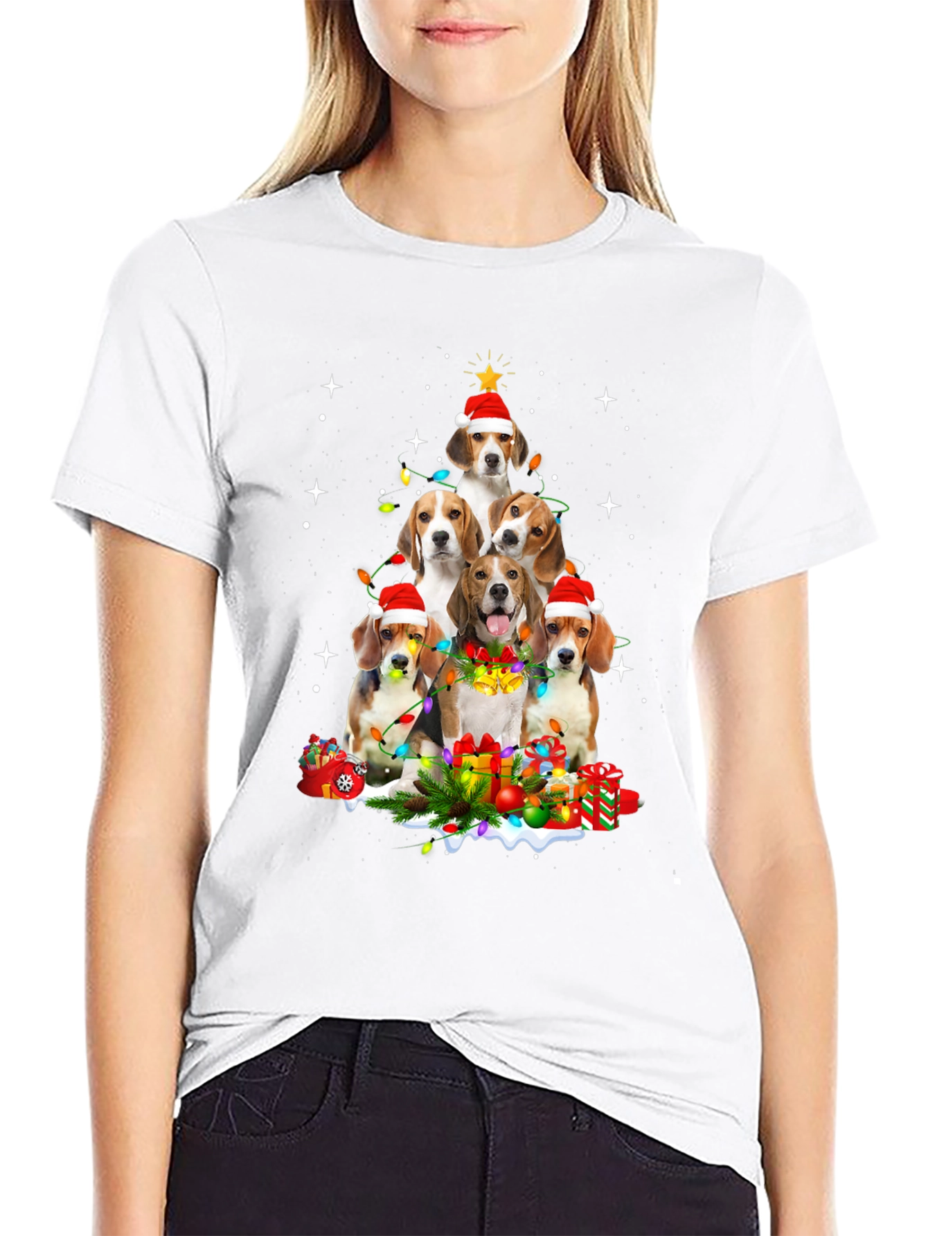 Beagle Christmas Tree T-Shirt