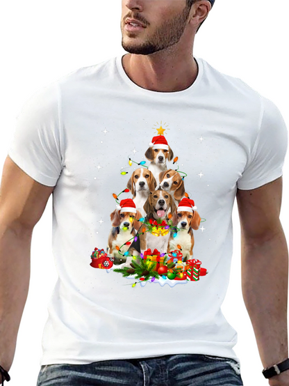 Beagle Christmas Tree T-Shirt