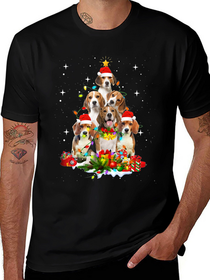 Beagle Christmas Tree T-Shirt