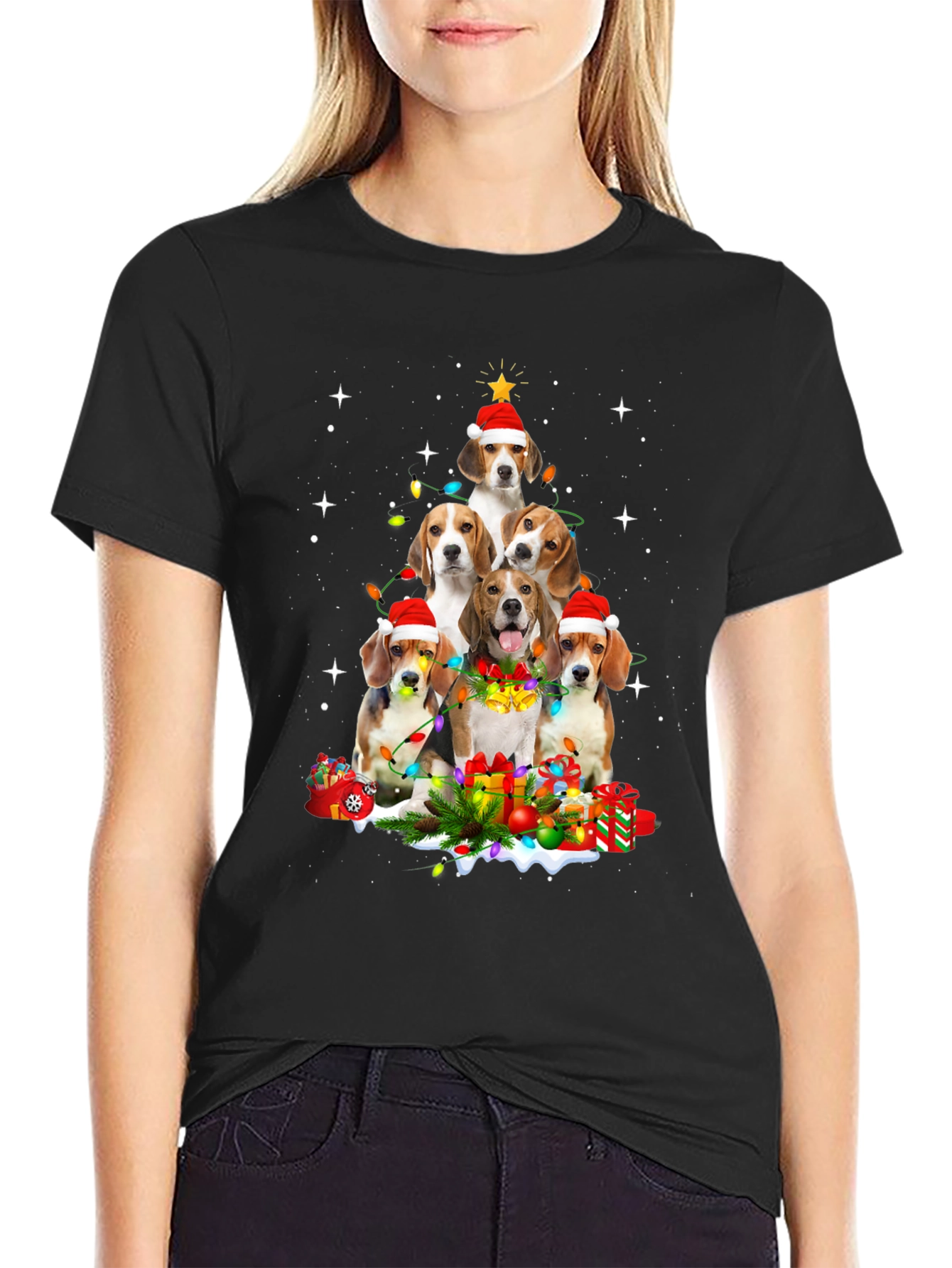 Beagle Christmas Tree T-Shirt