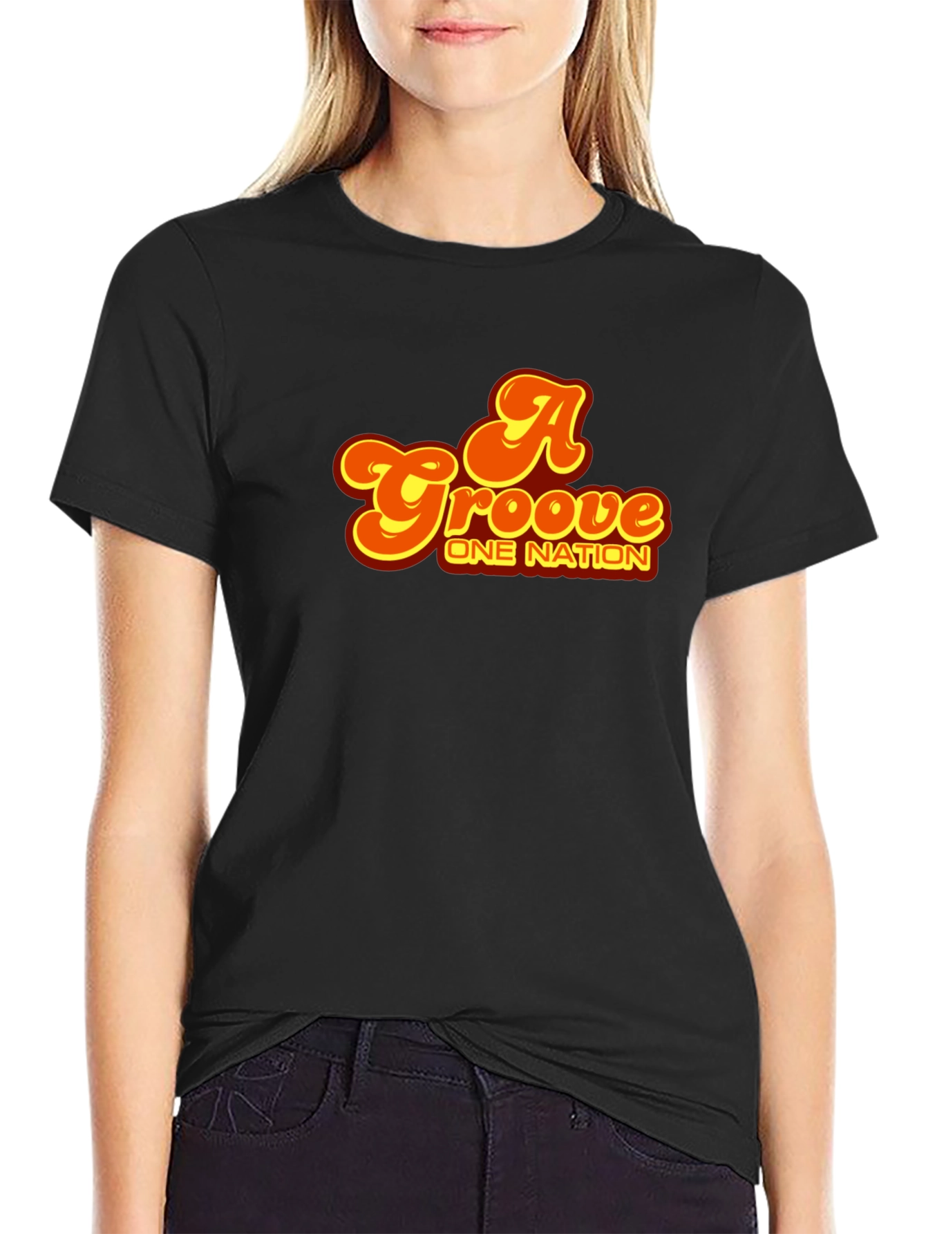 Groove One Nation Graphic Tee - Retro Style