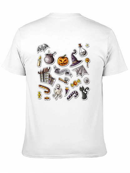 Spooky Halloween Stickers Graphic Tee