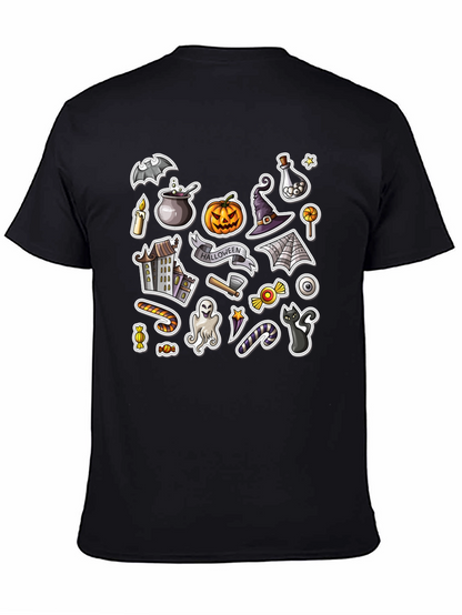 Spooky Halloween Stickers Graphic Tee