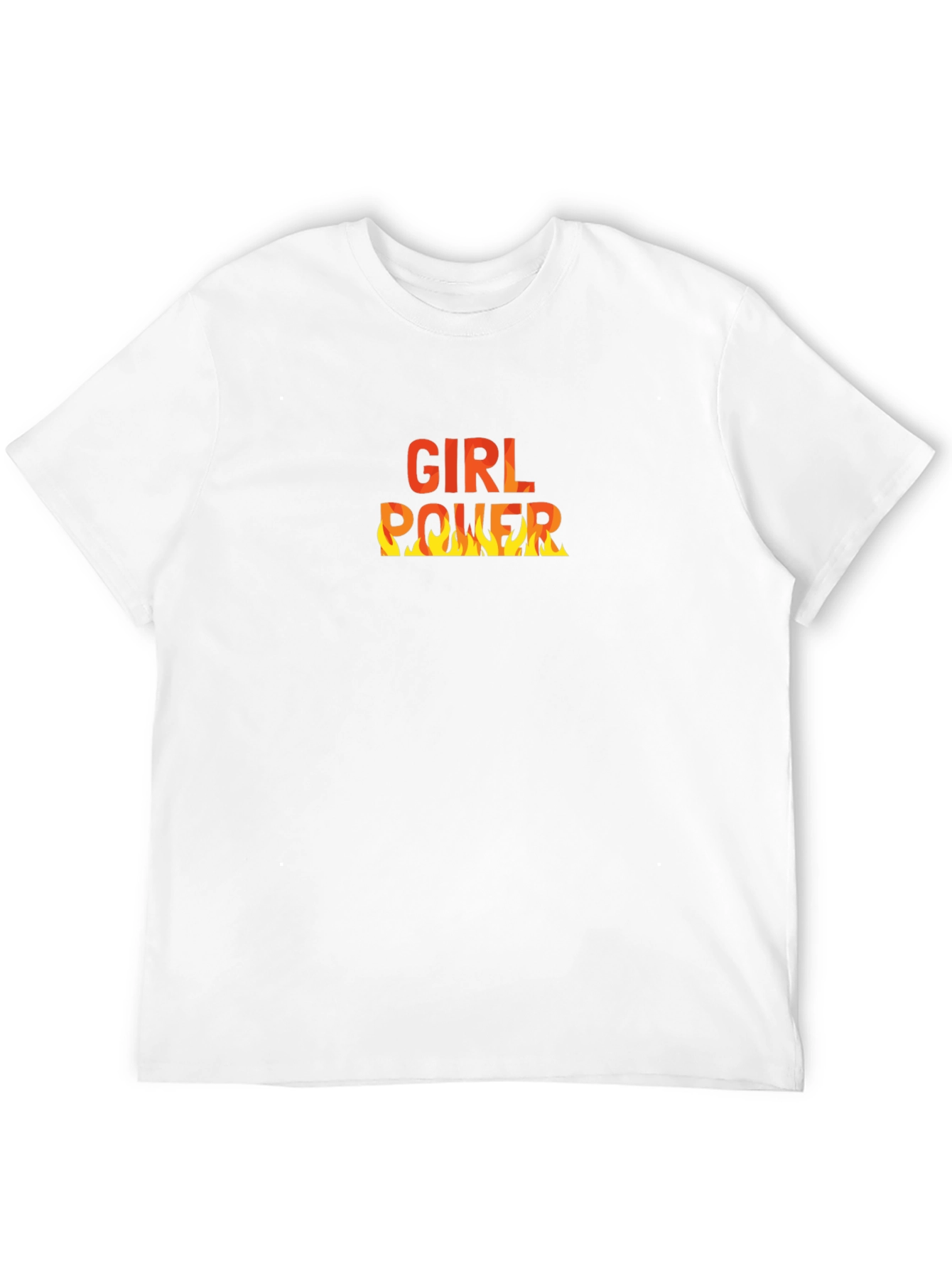Girl Power Flame Graphic Tee - Black T-Shirt