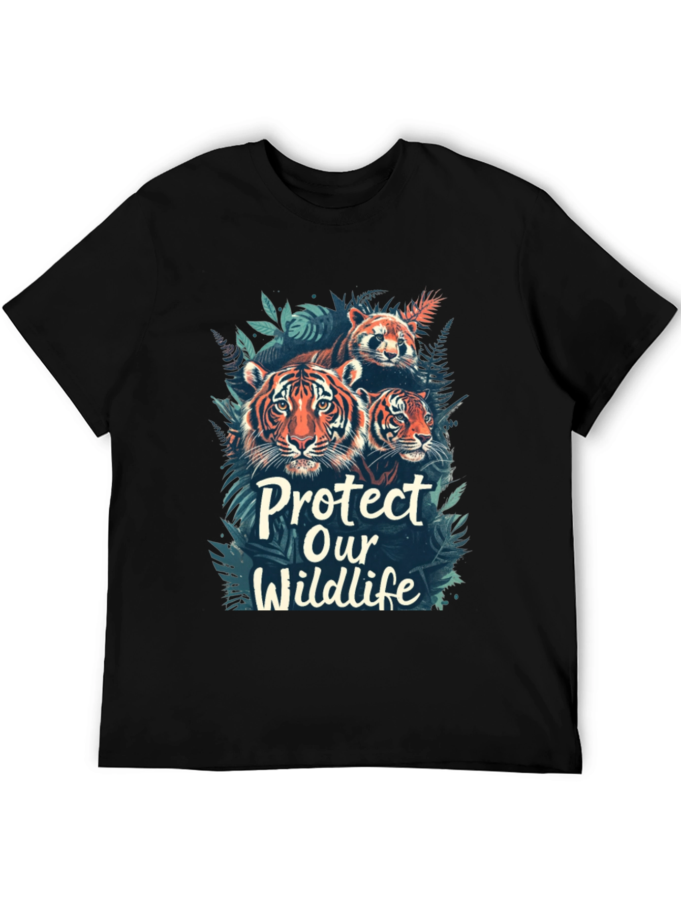 Protect Wildlife Black Graphic Tee