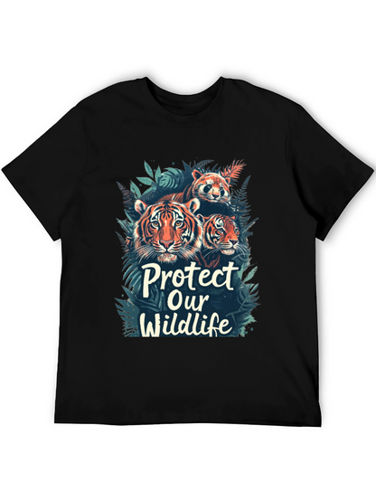 Protect Wildlife Black Graphic Tee
