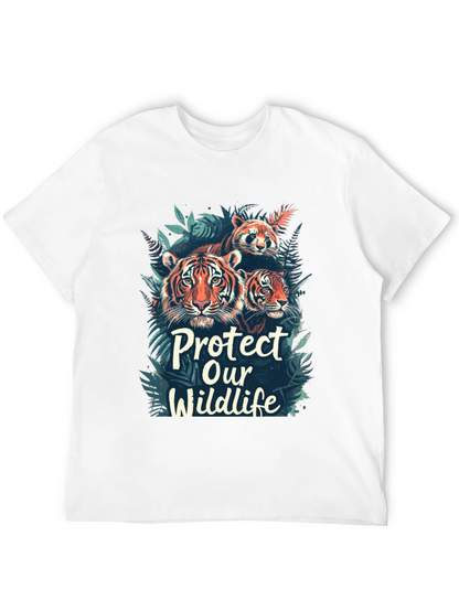 Protect Wildlife Black Graphic Tee