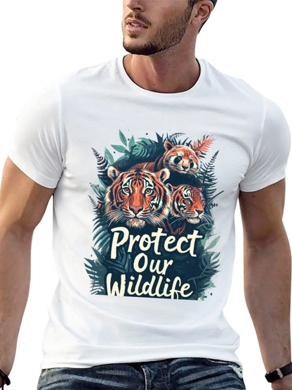 Protect Wildlife Black Graphic Tee
