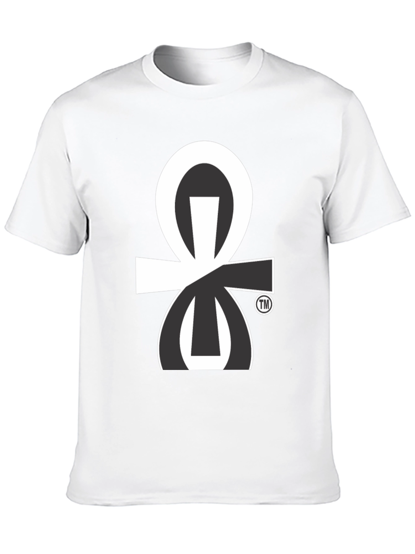Modern Ankh Graphic Tee - Stylish Black T-Shirt