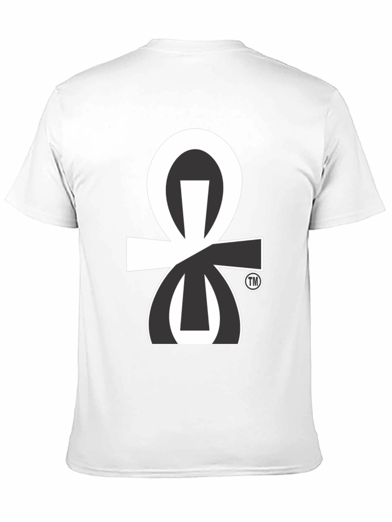 Modern Ankh Graphic Tee - Stylish Black T-Shirt